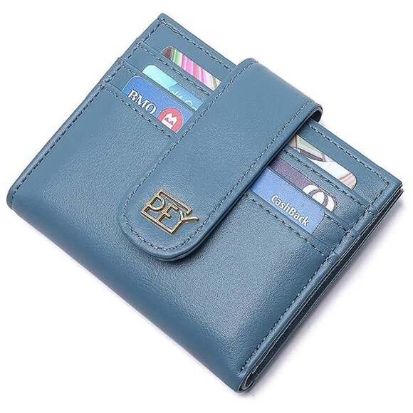Small Wallets for Women Blue B - Picture 4 of 7